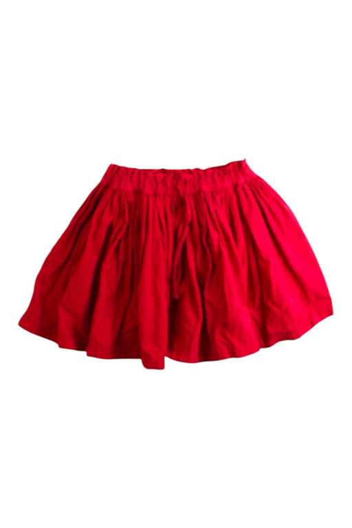 A Red Short Skirts from Bonton in size 6T for girl. (Front View)