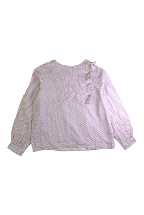 A Purple Long Sleeve Tops from Bonpoint in size 8Y for girl. (Front View)