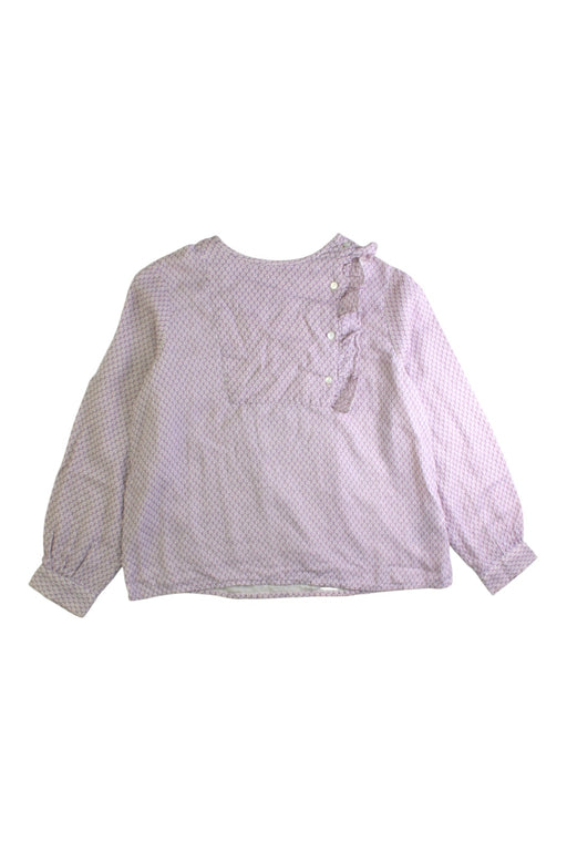 A Purple Long Sleeve Tops from Bonpoint in size 8Y for girl. (Front View)