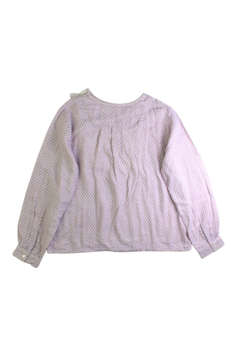 A Purple Long Sleeve Tops from Bonpoint in size 8Y for girl. (Back View)