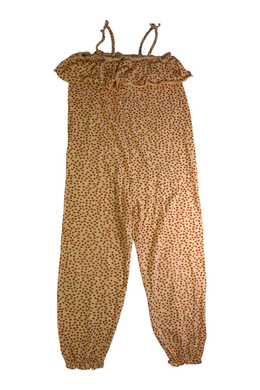 A Beige Sleeveless Jumpsuits from Konges Sløjd in size 5T for girl. (Front View)