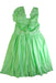 A Green Sleeveless Dresses from Jacadi in size 10Y for girl. (Back View)