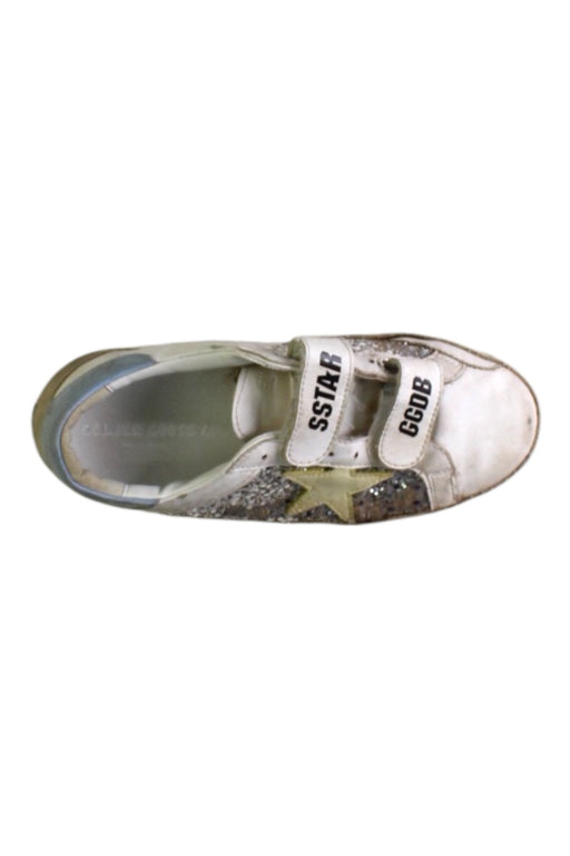 A White Sneakers from Golden Goose in size 7Y for girl. (Front View)