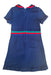 A Navy Short Sleeve Dresses from Gucci in size 5T for girl. (Back View)