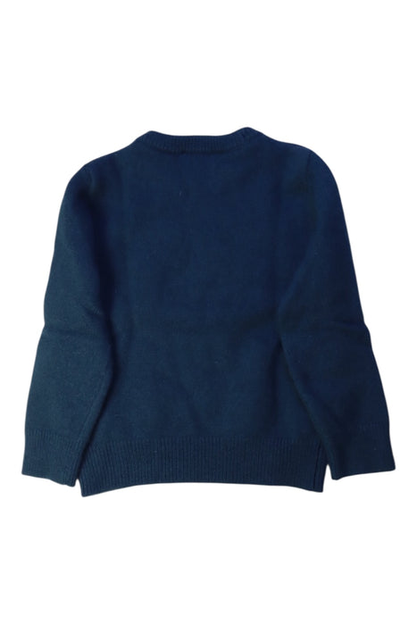 A Navy Knit Sweaters from Jacadi in size 3T for boy. (Back View)