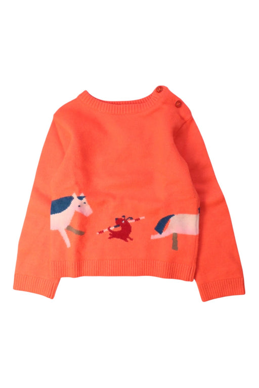 A Orange Knit Sweaters from Jacadi in size 3T for boy. (Front View)