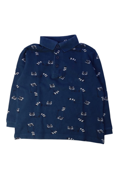 A Navy Long Sleeve Polos from Jacadi in size 3T for boy. (Front View)