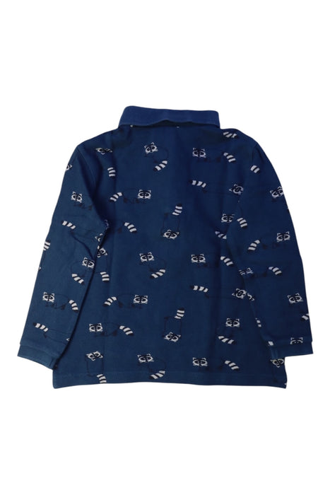 A Navy Long Sleeve Polos from Jacadi in size 3T for boy. (Back View)