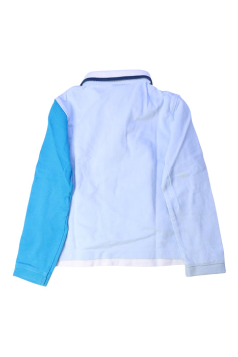 A White Long Sleeve Polos from Jacadi in size 4T for boy. (Back View)
