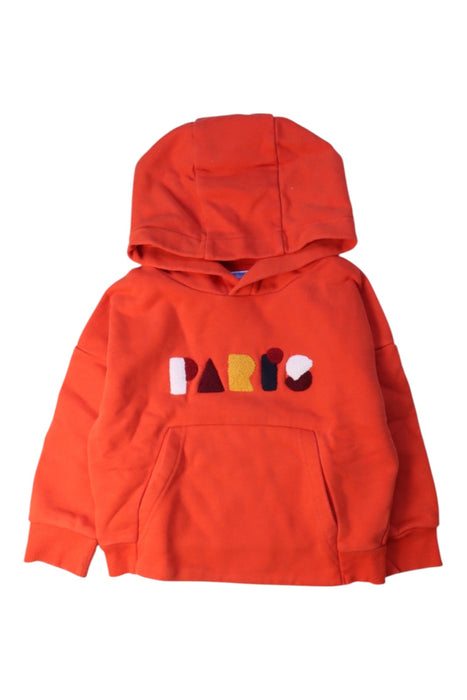 A Orange Hooded Sweatshirts from Jacadi in size 3T for boy. (Front View)