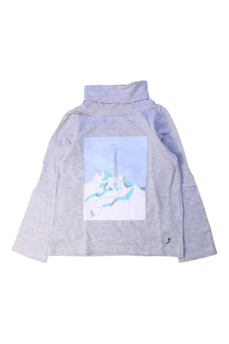 A Grey Long Sleeve Tops from Jacadi in size 4T for boy. (Front View)
