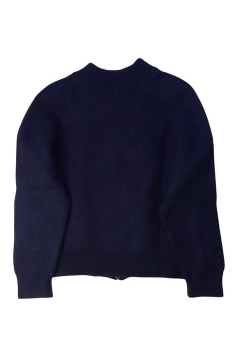 A Blue Zippered Sweatshirts from Jacadi in size 3T for boy. (Back View)
