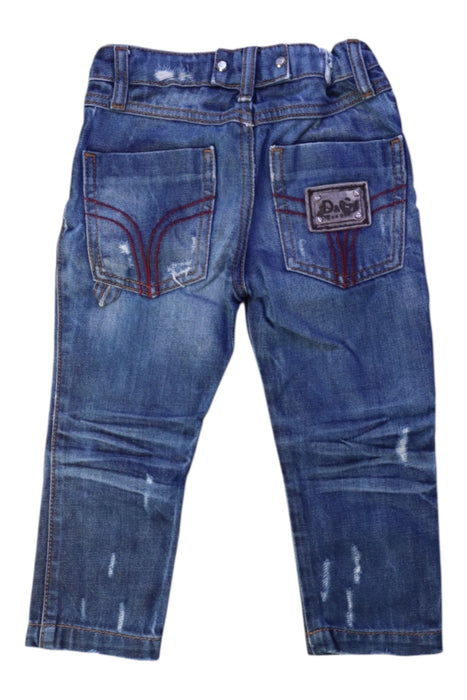 A Blue Jeans from Dolce & Gabbana in size 2T for boy. (Back View)