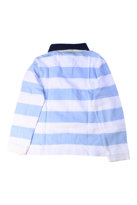 A Blue Long Sleeve Polos from Jacadi in size 3T for boy. (Back View)