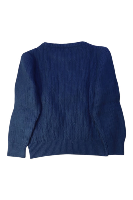 A Navy Knit Sweaters from Jacadi in size 3T for boy. (Back View)