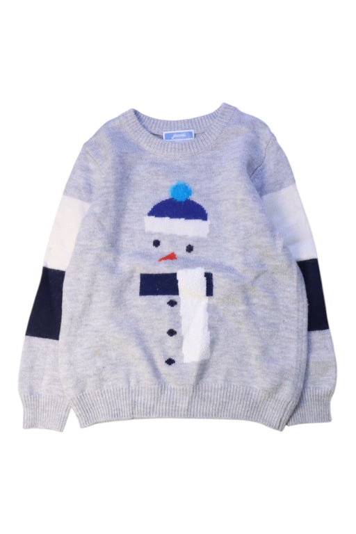 A Grey Knit Sweaters from Jacadi in size 3T for boy. (Front View)