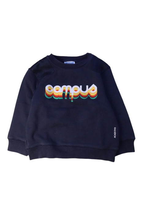 A Navy Crewneck Sweatshirts from Jacadi in size 3T for boy. (Front View)