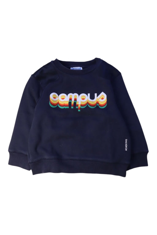 A Navy Crewneck Sweatshirts from Jacadi in size 3T for boy. (Front View)