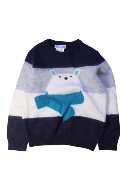 A Navy Knit Sweaters from Jacadi in size 3T for boy. (Front View)