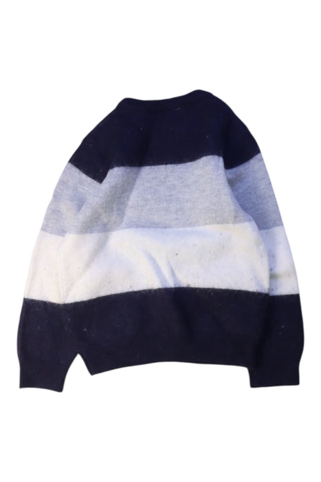 A Navy Knit Sweaters from Jacadi in size 3T for boy. (Back View)