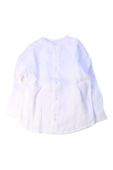 A White Long Sleeve Shirts from Jacadi in size 3T for boy. (Front View)