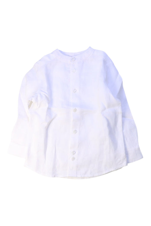 A White Long Sleeve Shirts from Jacadi in size 3T for boy. (Front View)
