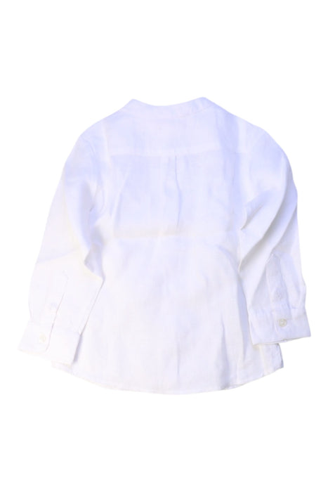 A White Long Sleeve Shirts from Jacadi in size 3T for boy. (Back View)