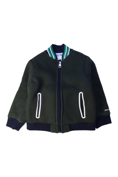 A Green Lightweight Jackets from Jacadi in size 3T for boy. (Front View)