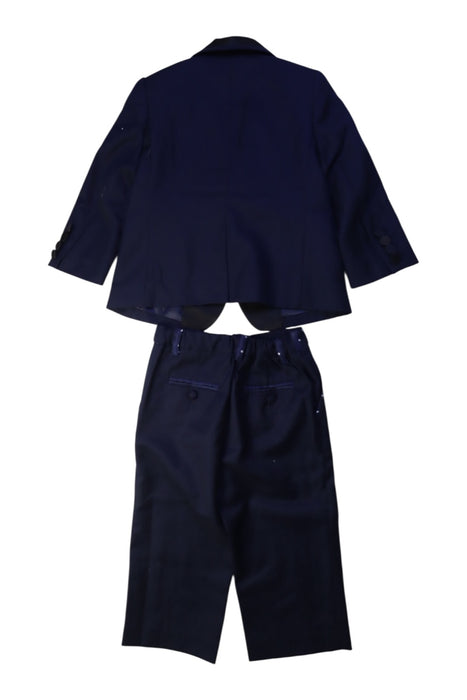 A Navy Suits from Nicholas & Bears in size 2T for boy. (Back View)