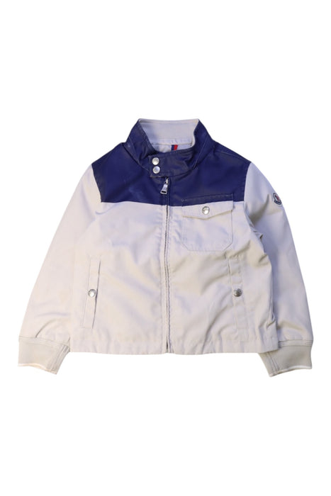 A White Lightweight Jackets from Moncler in size 2T for boy. (Front View)