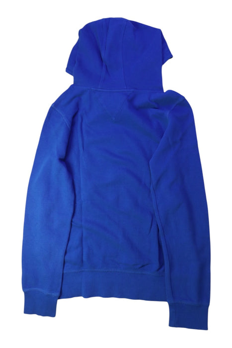 A Blue Hooded Sweatshirts from Tommy Hilfiger in size 12Y for boy. (Back View)