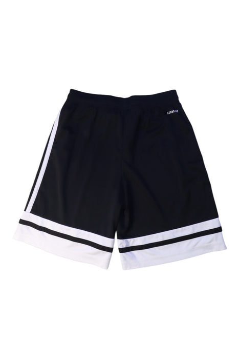 A Black Shorts from Adidas in size 12Y for boy. (Back View)