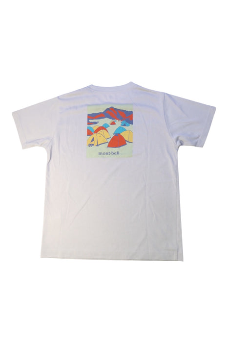 A White Short Sleeve T Shirts from Mont-bell in size 12Y for boy. (Back View)