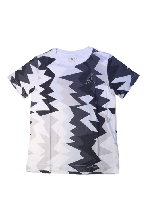 A Black Short Sleeve T Shirts from Air Jordan in size 10Y for boy. (Front View)