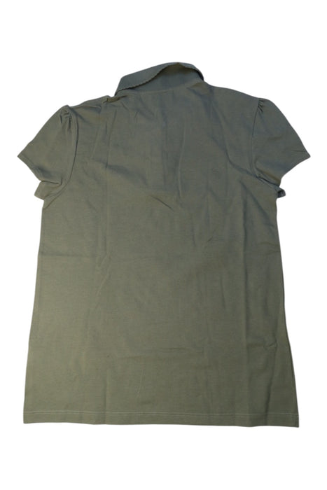 A Green Short Sleeve Polos from Lacoste in size 14Y for girl. (Back View)