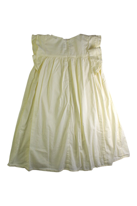 A Ivory Sleeveless Dresses from Petit Bateau in size 7Y for girl. (Back View)