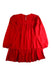 A Red Long Sleeve Dresses from Petit Bateau in size 10Y for girl. (Back View)