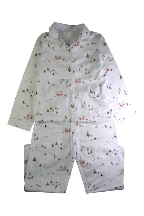 A White Pyjama Sets from The Little White Company in size 9Y for girl. (Front View)