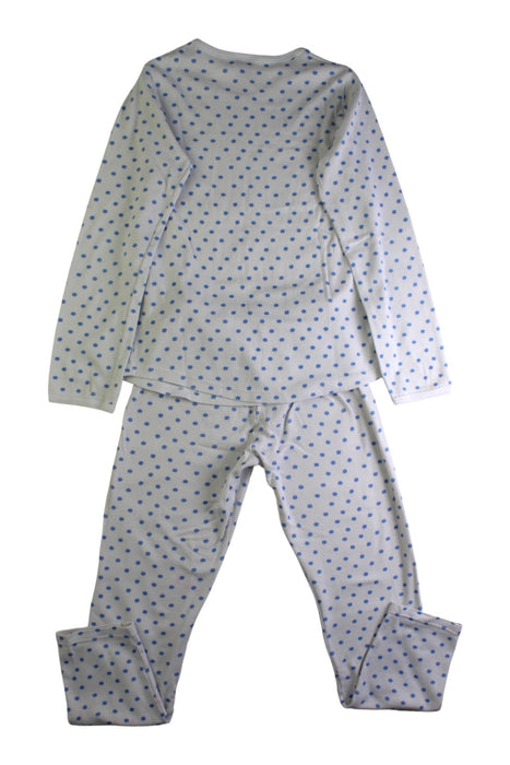 A White Pyjama Sets from Petit Bateau in size 8Y for girl. (Back View)