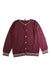 A Burgundy Cardigans from Bonton in size 8Y for girl. (Front View)