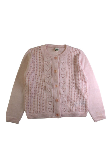 A Pink Cardigans from Bonton in size 8Y for girl. (Front View)