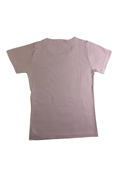 A Beige Short Sleeve T Shirts from Petit Bateau in size 8Y for girl. (Back View)