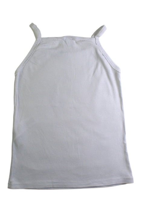 A White Sleeveless Tops from Petit Bateau in size 8Y for girl. (Back View)