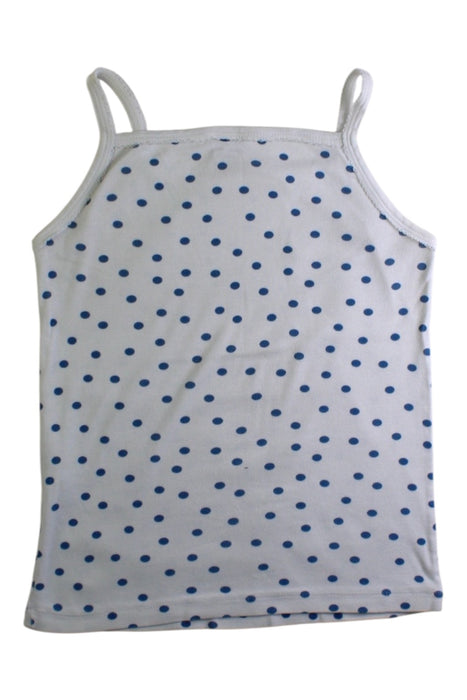 A White Sleeveless Tops from Petit Bateau in size 8Y for girl. (Back View)