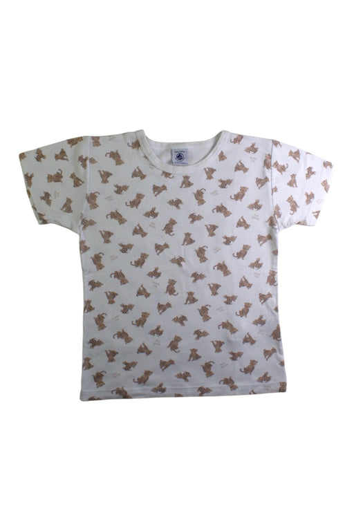 A White Short Sleeve T Shirts from Petit Bateau in size 8Y for neutral. (Front View)