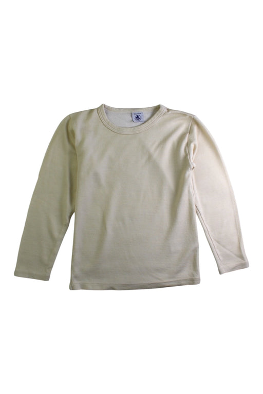A Beige Long Sleeve Tops from Petit Bateau in size 8Y for neutral. (Front View)
