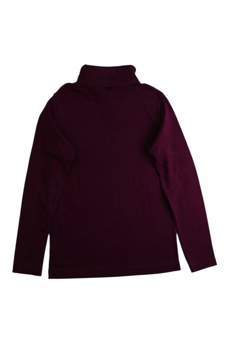 A Burgundy Long Sleeve Tops from Petit Bateau in size 8Y for neutral. (Back View)