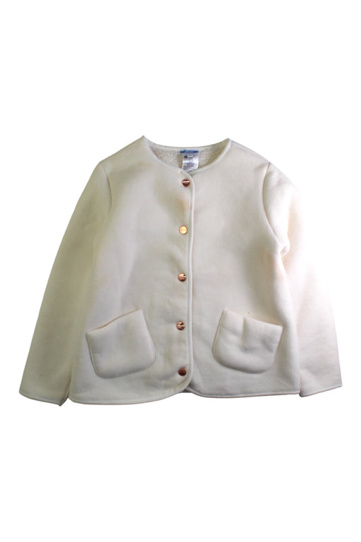 A White Coats from Jacadi in size 8Y for girl. (Front View)