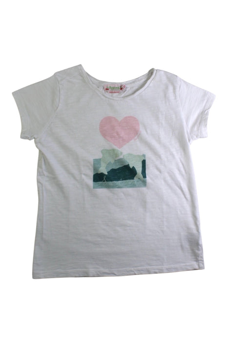A White Short Sleeve T Shirts from Bonpoint in size 8Y for girl. (Front View)