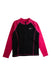 A Black Rash Guards from Aquasport in size 8Y for girl. (Front View)